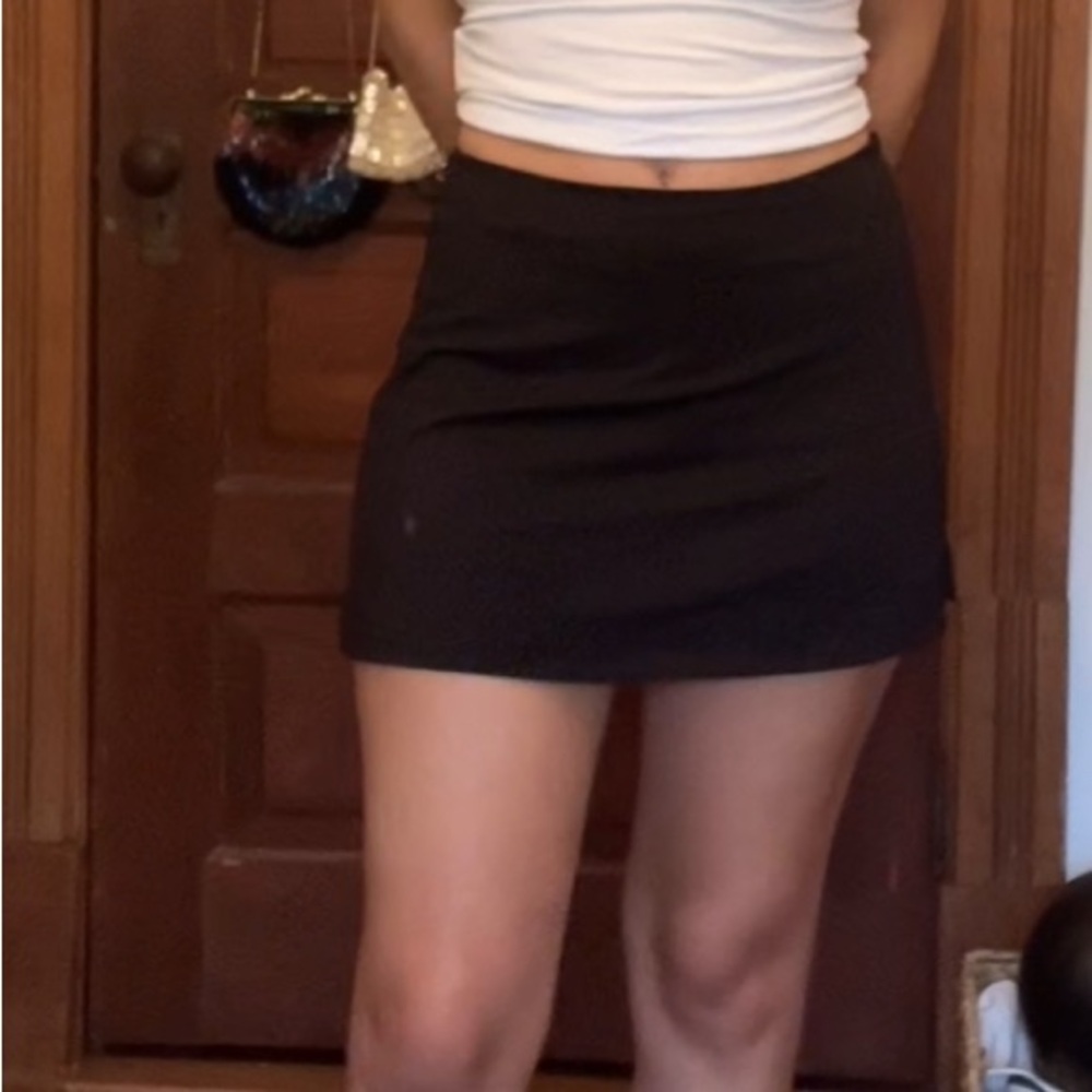 Black Mini athletic Skirt